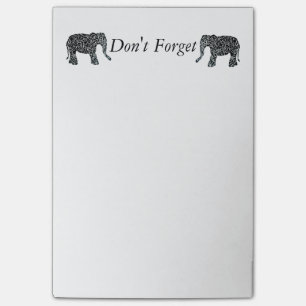 Beställnings- elefant Posta-honom anteckningsbok Post-it Block