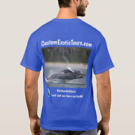 Beställnings- exotisk Tours land- och havselefant T Shirt