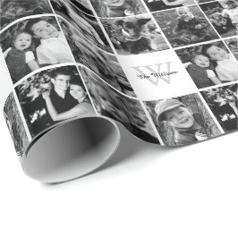 Beställnings- familjfotoCollage Presentpapper