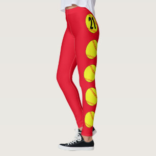 Beställnings- färg och Jersey numrerar Leggings