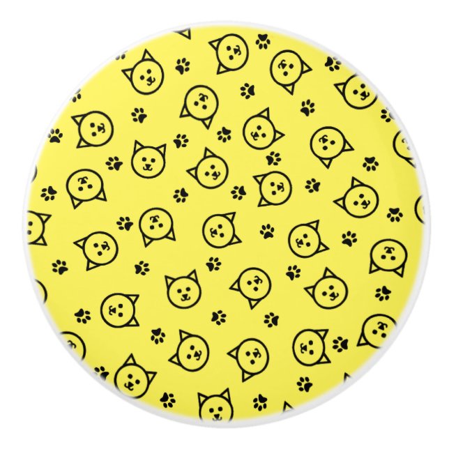 Beställnings- färgkattungemönster knopp (Framsidan)