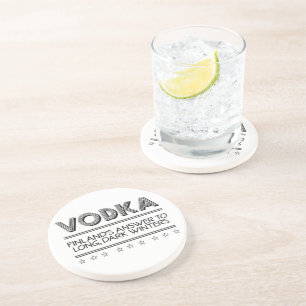 Beställnings- färgkustfartyg för VODKA Underlägg Sandsten