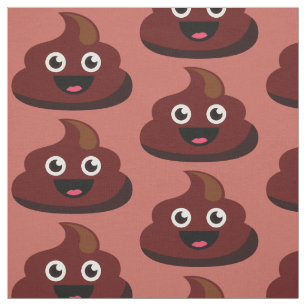 Beställnings- färgtyg för rolig Poop Tyg