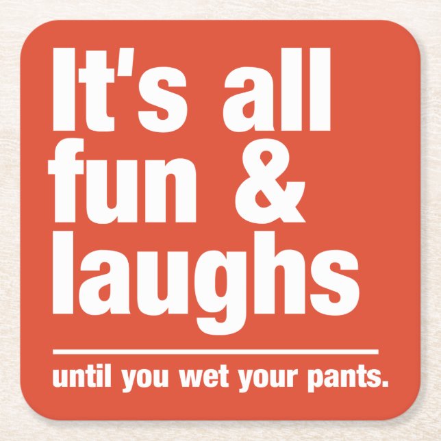 Beställnings- färgunderlägg för ROLIGT & för Underlägg Papper Kvadrat (Framsidan)