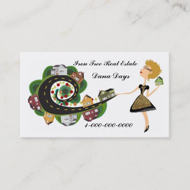 Beställnings- fastighet visitkort (Framsida)