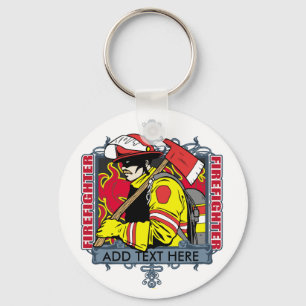 Beställnings- Firefirefighter Nyckelring