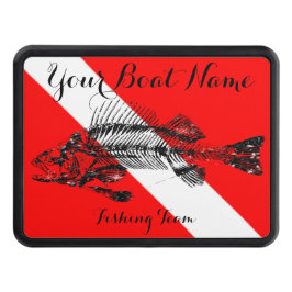 Beställnings- flagga för fartygnamndyk med fiskben dragkroksskydd