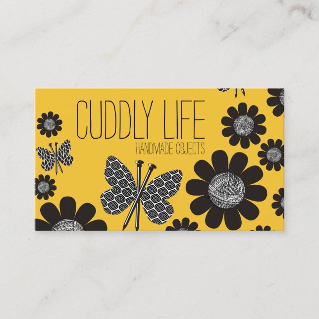 Beställnings- flowe för garn för visitkort (Framsida)