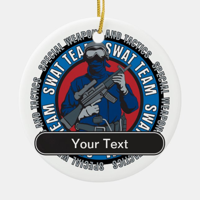 Beställnings- FLUGSMÄLLAlag Julgransprydnad Keramik (Framsidan)