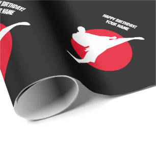 Beställnings- födelsedag för silhouette för presentpapper