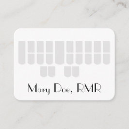 Beställnings- för Steno för domstolreportergrått Visitkort