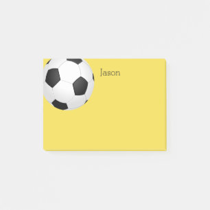 beställnings- fotbollboll postar det noterar för post-it block