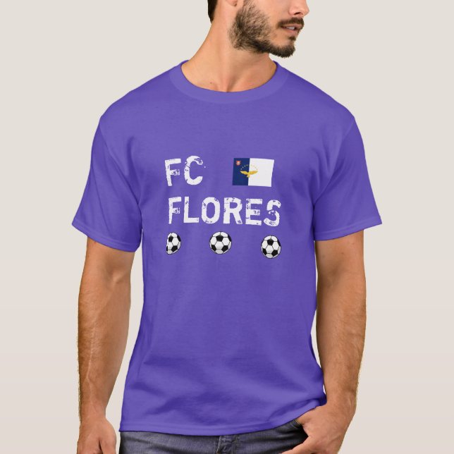 Beställnings- fotbollskjorta för FC Flores Tee Shirt (Framsida)