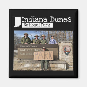 Beställnings- foto - den Indiana dynnationalparke Magnet
