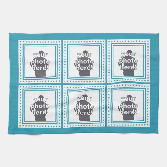 BESTÄLLNINGS- FOTO & FÄRG räcker handduken Kökshandduk (Horisontell)