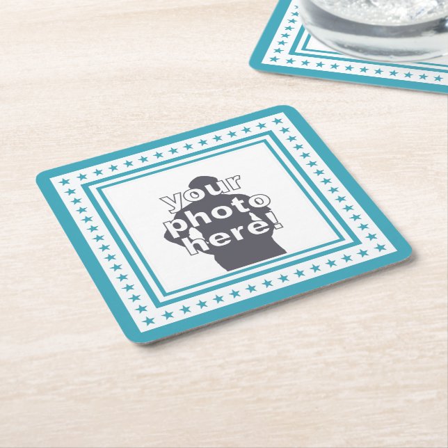 BESTÄLLNINGS- FOTO- & FÄRGunderlägg Underlägg Papper Kvadrat (Vinklad)