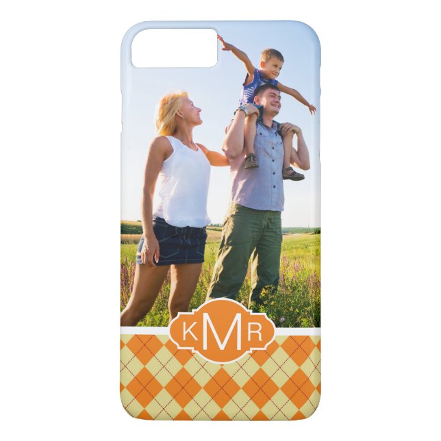 Beställnings- foto- & Monogramtröjabakgrund Case-Mate iPhone Skal (Baksida)