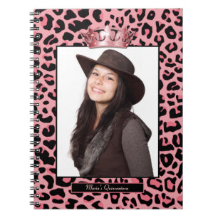 Beställnings- foto Quinceañera för Glam rosa Anteckningsbok