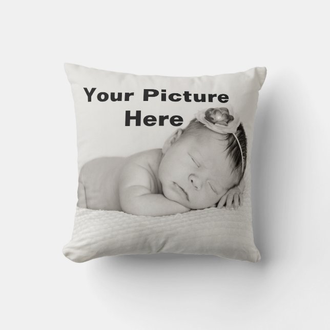 Beställnings- foto som din primaa personligbaby kudde (Framsida)