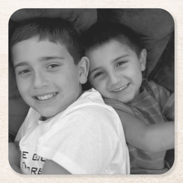 Beställnings- foto underlägg papper kvadrat (Framsidan)