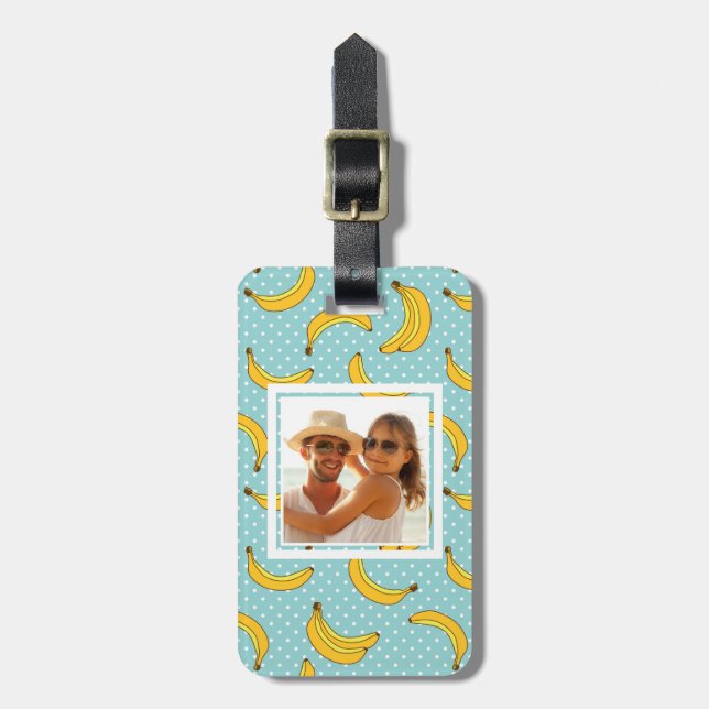 Beställnings- fotobananer och Polk pricker Bagagebricka (Vertikal Framsida)