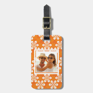 Beställnings- fotoblommamönster bagagebricka