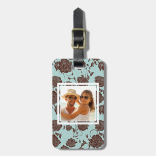 Beställnings- fotoblommönster 3 bagagebricka