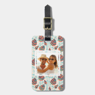 Beställnings- fotoblommönster 5 bagagebricka