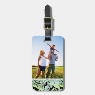 Beställnings- fotodjungelblommönster bagagebricka