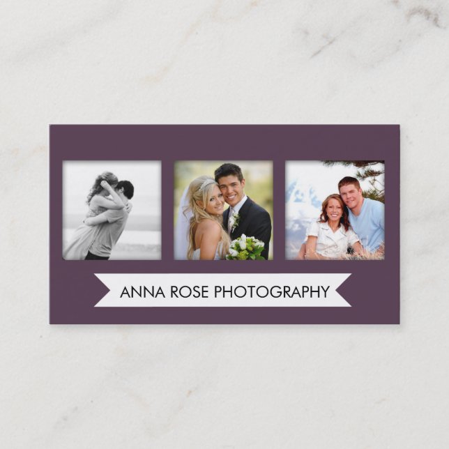 Beställnings- fotografi för fotografivisitkortar | visitkort (Framsida)