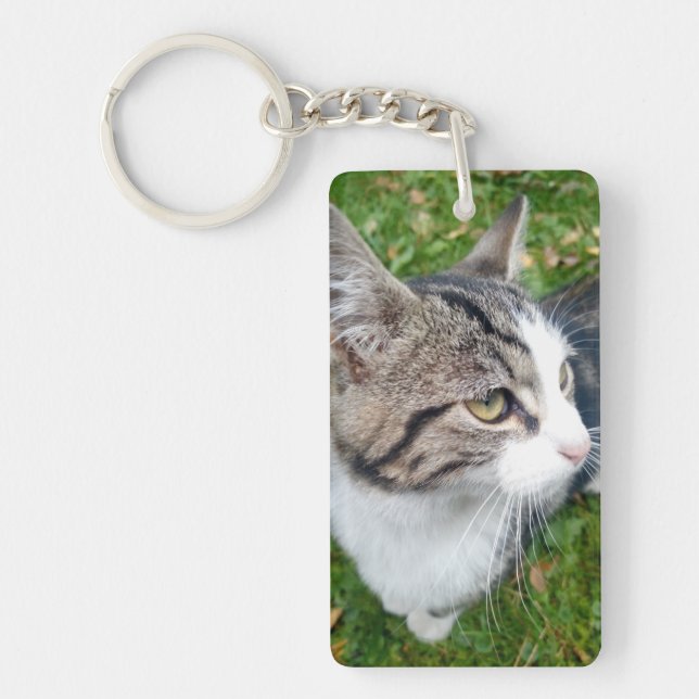 Beställnings- fotokeychain | tillfogar ditt nyckelring (Framsidan)