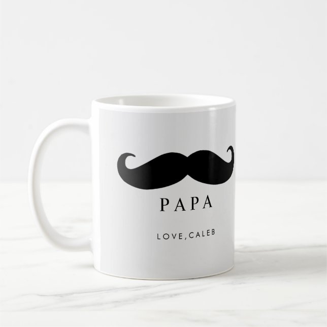 Beställnings- fotomugg för PAPPA Kaffemugg (Vänster)