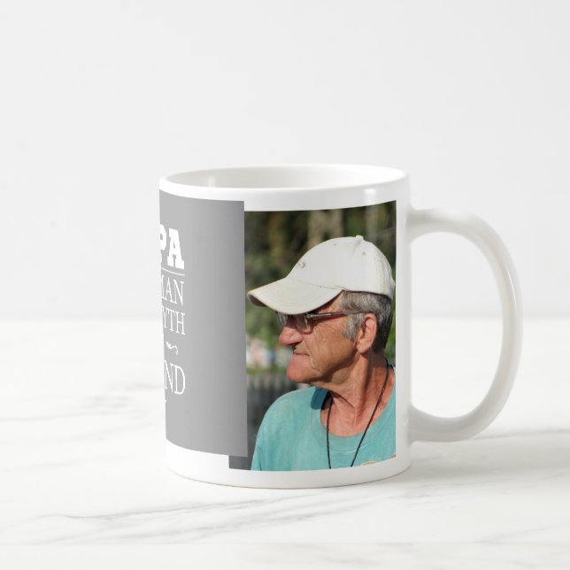 Beställnings- fotopappa legenden kaffemugg (Höger)