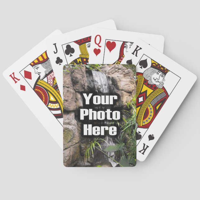 Beställnings- fotopersonlig för full färg casinokort (Baksidan)