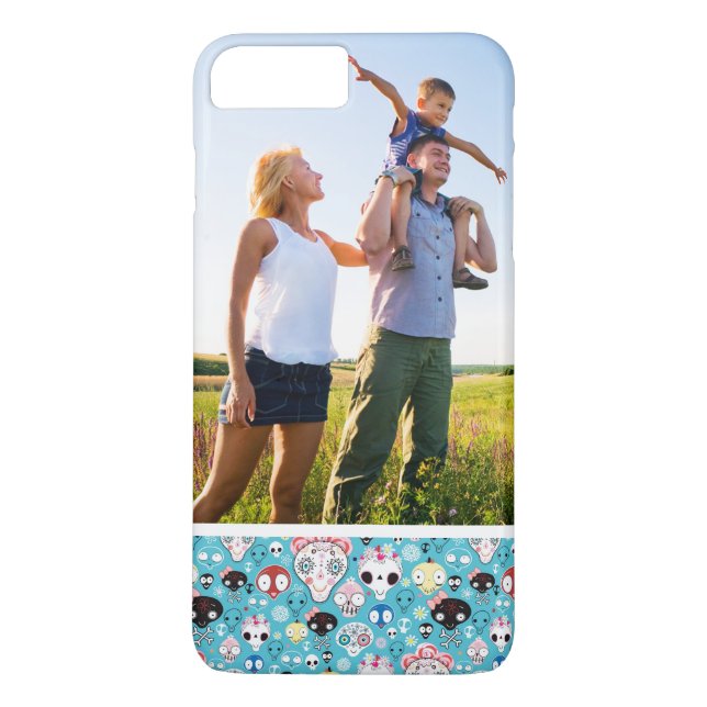 Beställnings- fotostruktur som skrattar skallen Case-Mate iPhone skal (Baksida)