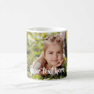 Beställnings- fototext som rosa vit målar, görar kaffemugg