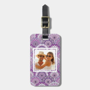 Beställnings- fotovintagemönster bagagebricka