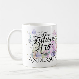 Beställnings- framtida Fru Calligraphy Kaffemugg