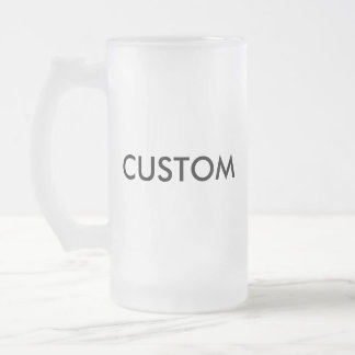 Beställnings- frostad mugg för ölexponeringsglas