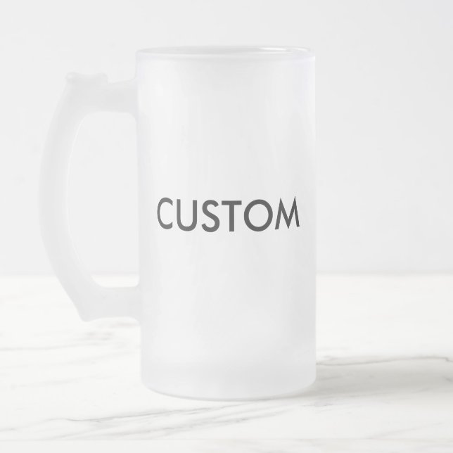 Beställnings- frostad mugg för ölexponeringsglas (Vänster)