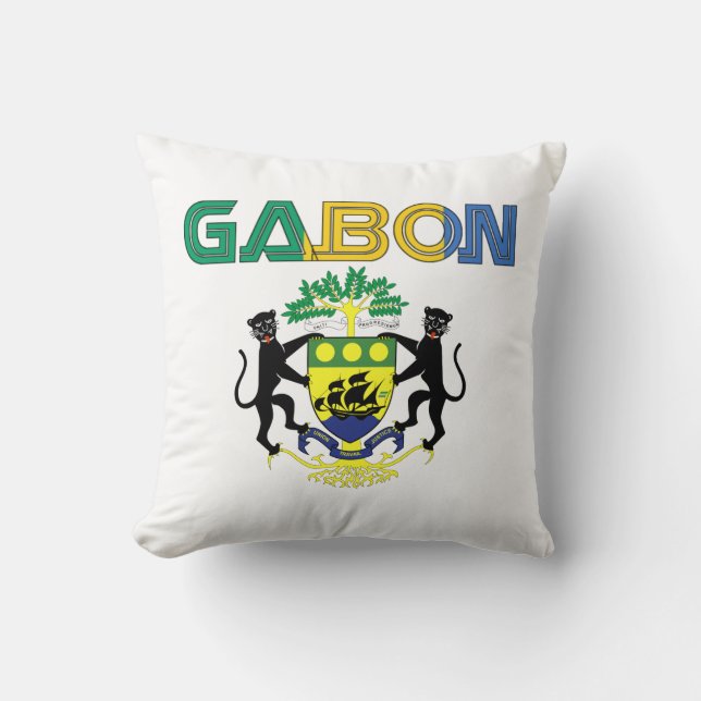 beställnings- Gabon för africankoko dekorativ Kudde (Framsida)