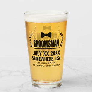 Beställnings- Groomsman Glaskopp