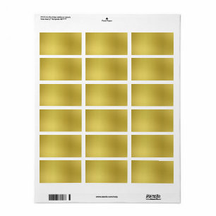Beställnings- guld- metallisk Lookmallbakgrund Adressetikett