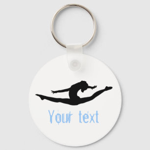 Beställnings- gymnastikdansjubel Keychains Nyckelring