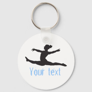 Beställnings- gymnastikdansjubel Keychains Nyckelring
