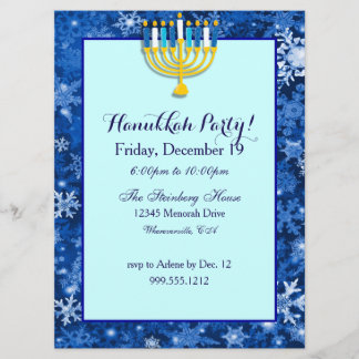 Beställnings- Hanukkah partyinbjudningar Inbjudningar