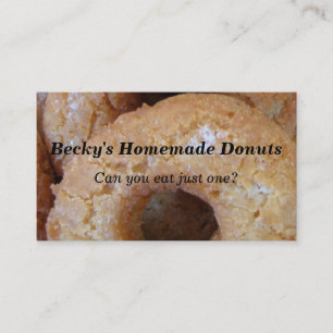 Beställnings- hemlagade Donutsmunkar Visitkort