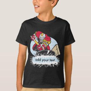 Beställnings- hockeyspelare t shirt