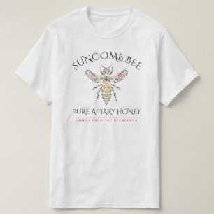 Beställnings- honunglogotyp för utsmyckat bi t shirt