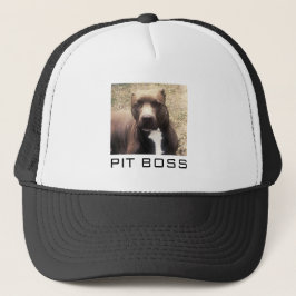 Beställnings- hundfotoPitbull truckerkeps